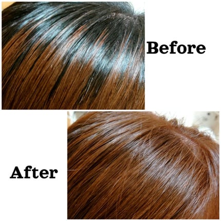 カラージェニック ミルキーヘアカラー (ちらっと白髪用)/サイオス/ヘアカラーを使ったクチコミ(3枚目)
