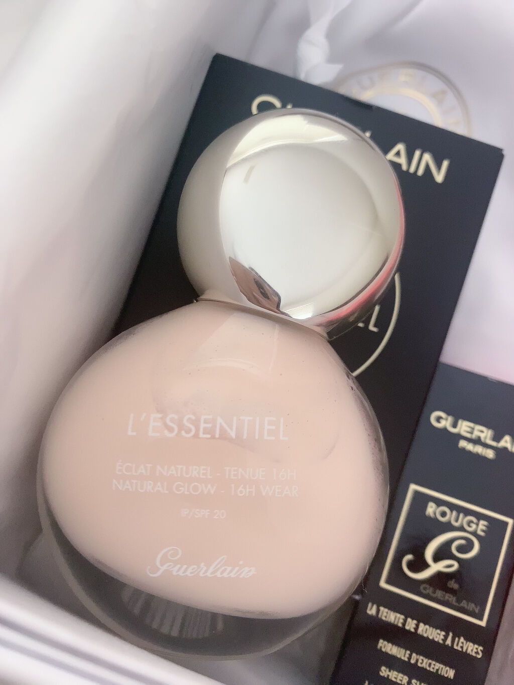 レソンシエル 00C ポーセリン クール/GUERLAIN/リキッドファンデーションを使ったクチコミ（1枚目）