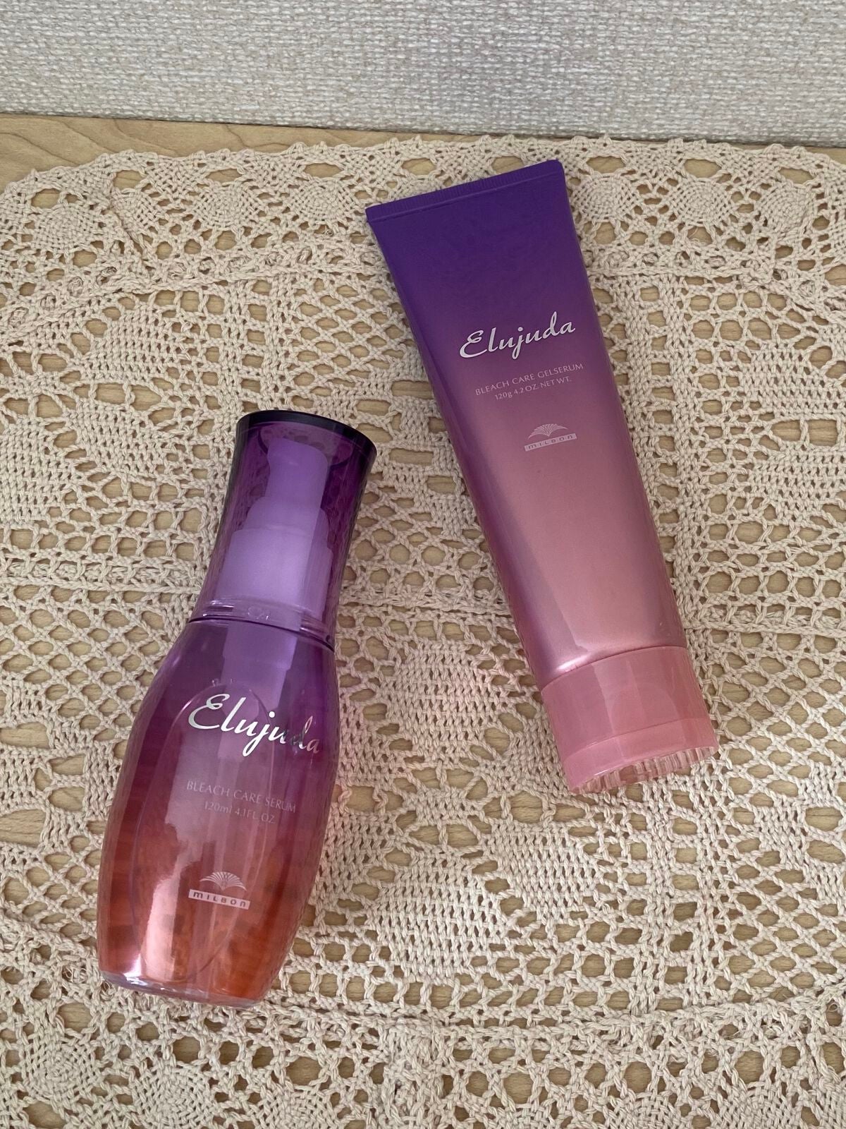 エルジューダブリーチケアセラム/ミルボン/ヘアオイルを使ったクチコミ(1枚目)