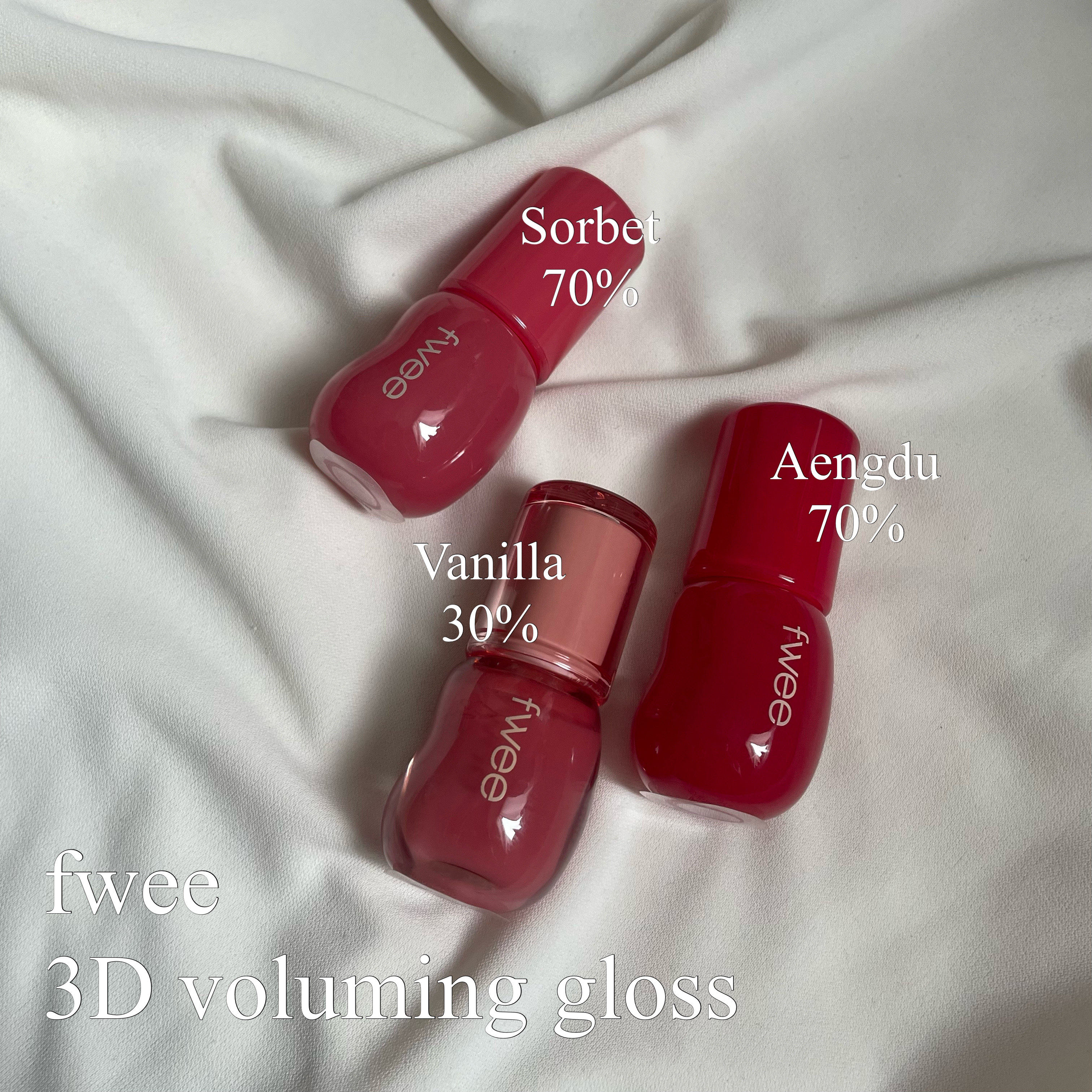 フィー 3Dボリューミンググロス/fwee/リップグロスを使ったクチコミ（1枚目）