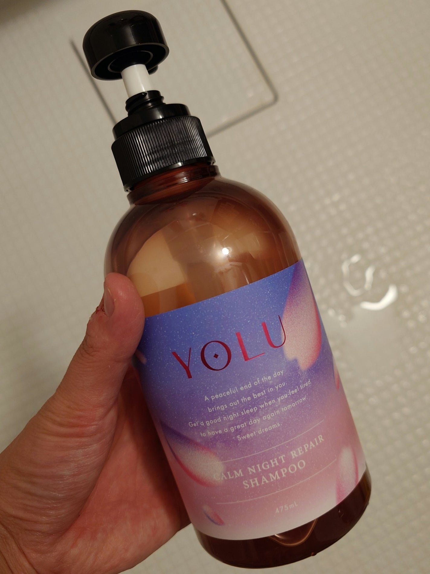 ヨル サクラ カームナイトリペアシャンプー/トリートメント/YOLU/市販シャンプーを使ったクチコミ(1枚目)