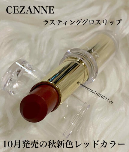 ラスティンググロスリップ/CEZANNE/口紅を使ったクチコミ(1枚目)