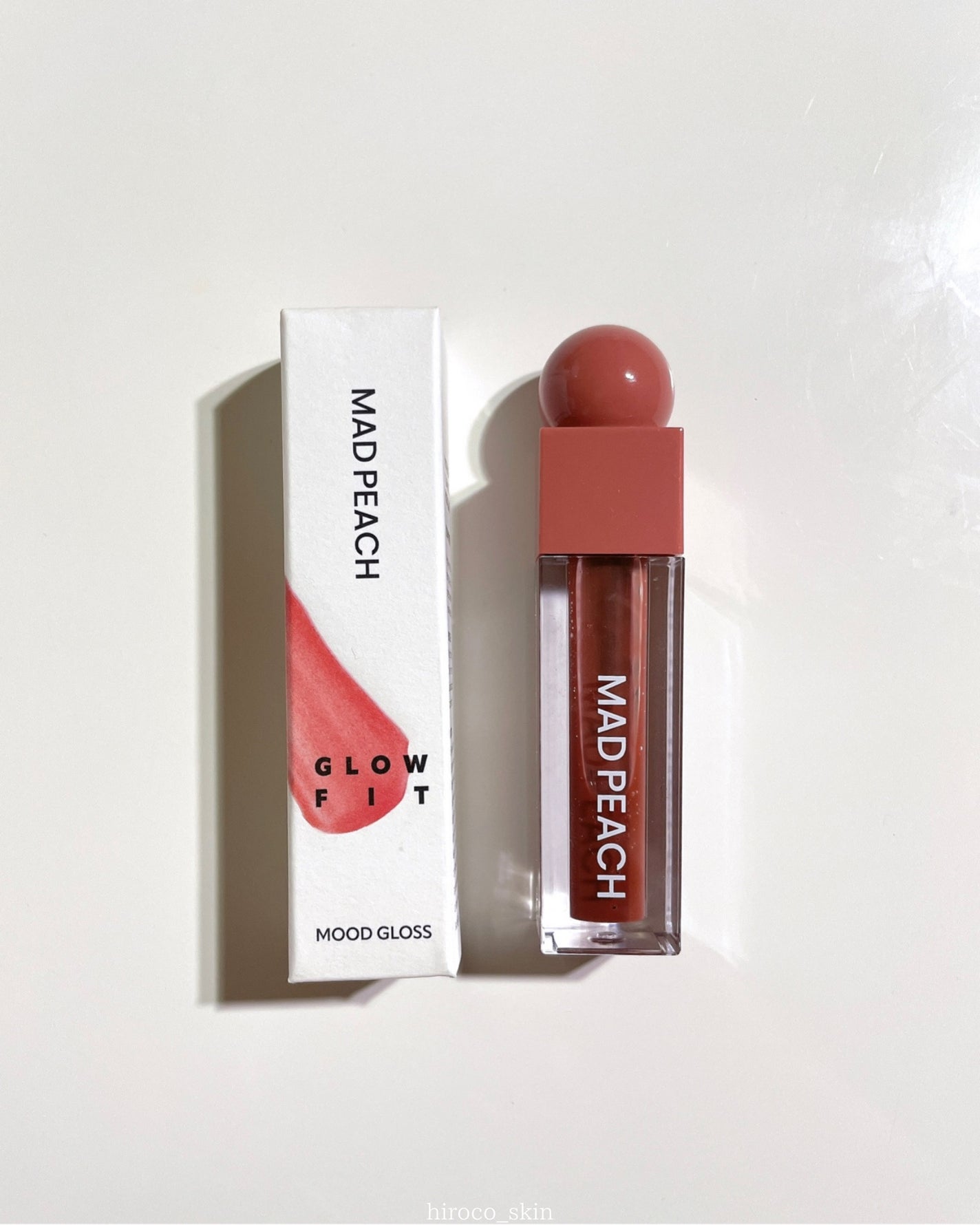 マッドピーチグロウフィットムードグロス/MAD PEACH/リップグロスを使ったクチコミ(8枚目)
