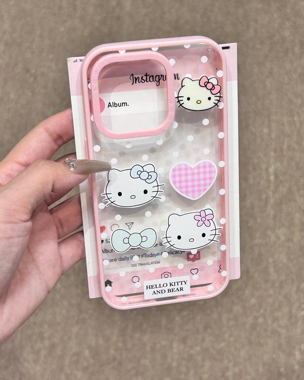 ケース大好きっ子 on LIPS 「ボーダーキティはとてもかわいいね#iPhoneケース#購入品#..」(2枚目)