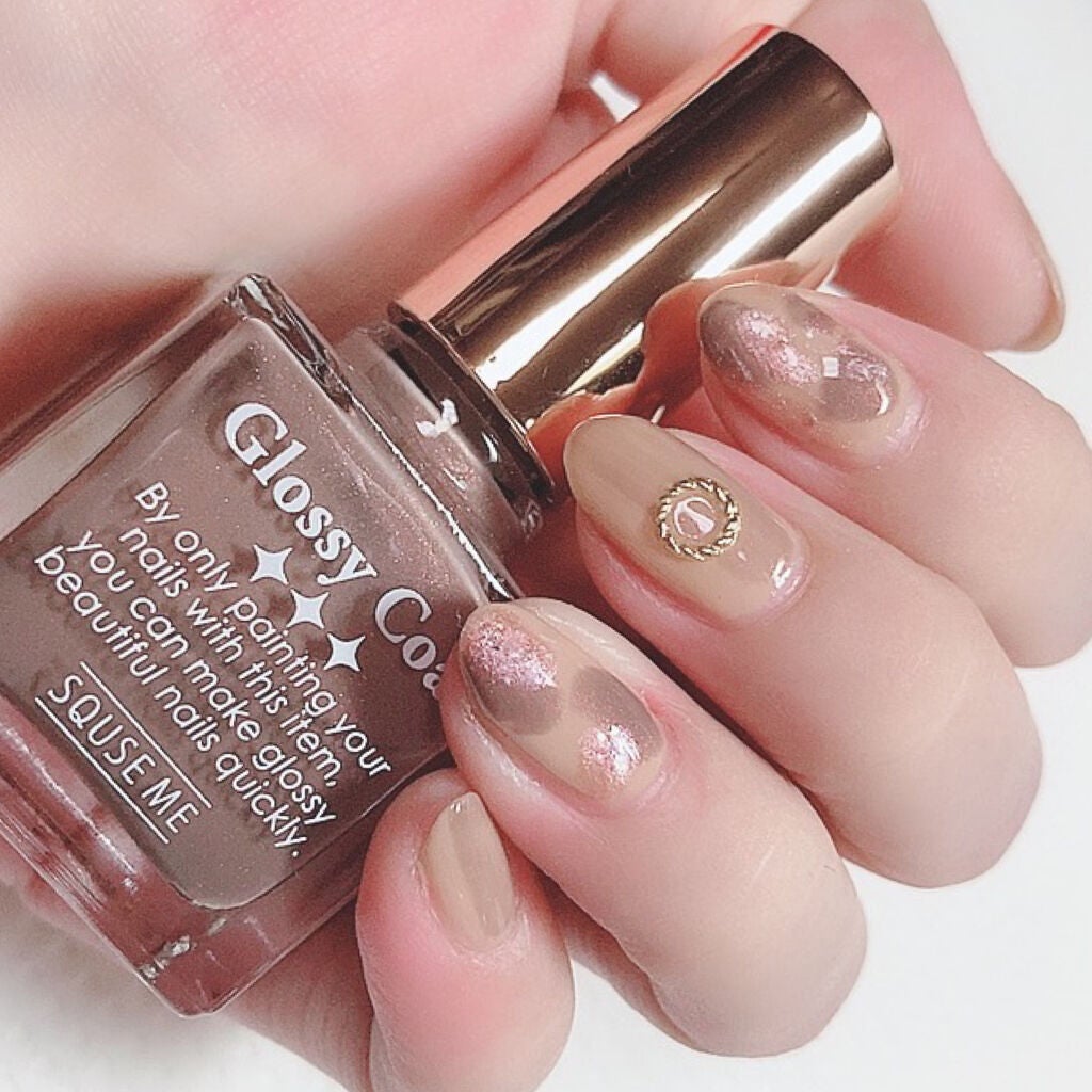 グロッシーコート/スキューズミー/オールインワンネイルを使ったクチコミ(4枚目)