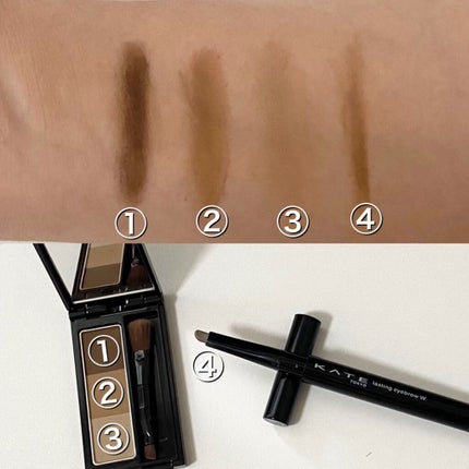 ケイト デザイニングアイブロウ3D/KATE/パウダーアイブロウを使ったクチコミ(2枚目)