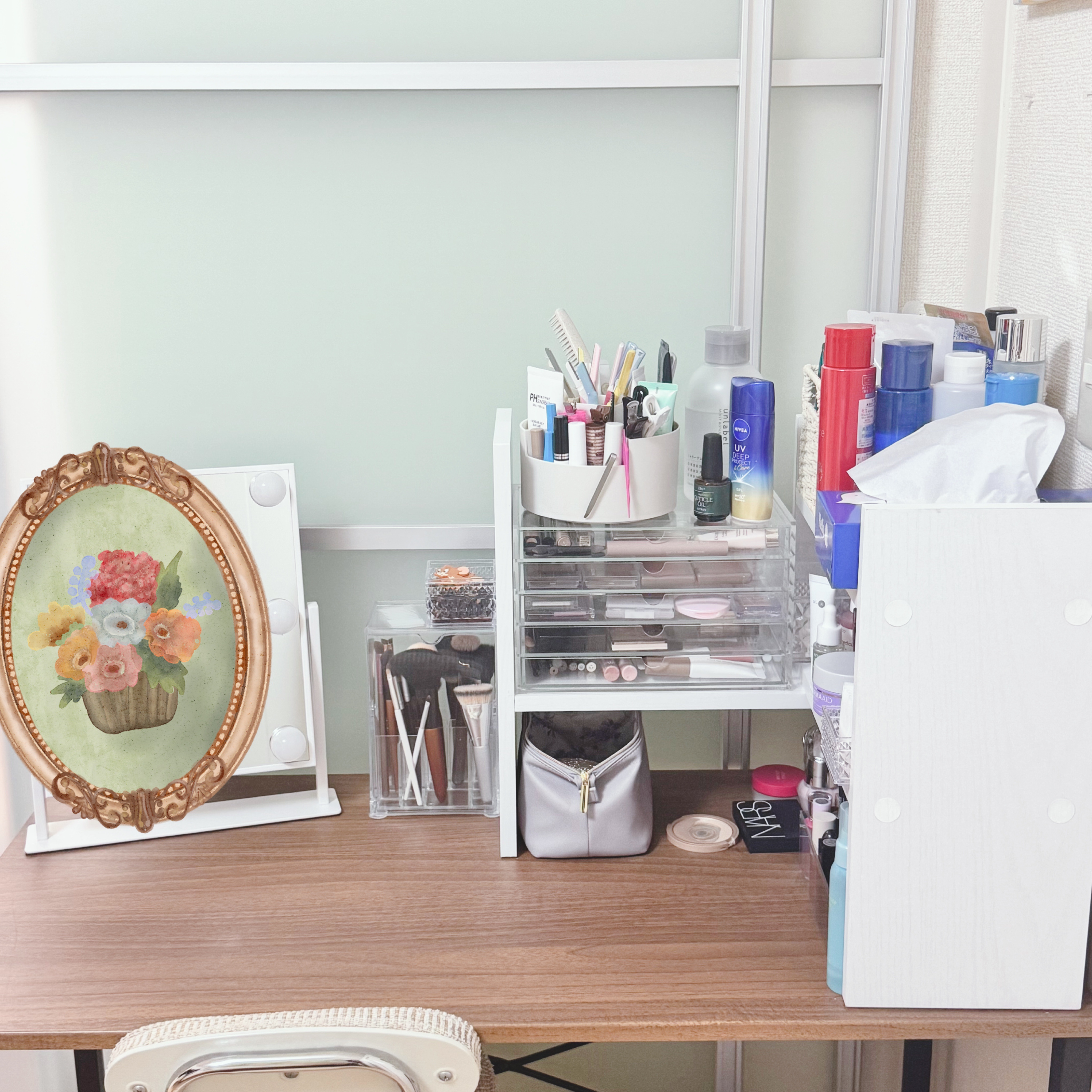 重なるアクリルケース･横型5段/無印良品/その他化粧小物を使ったクチコミ（3枚目）