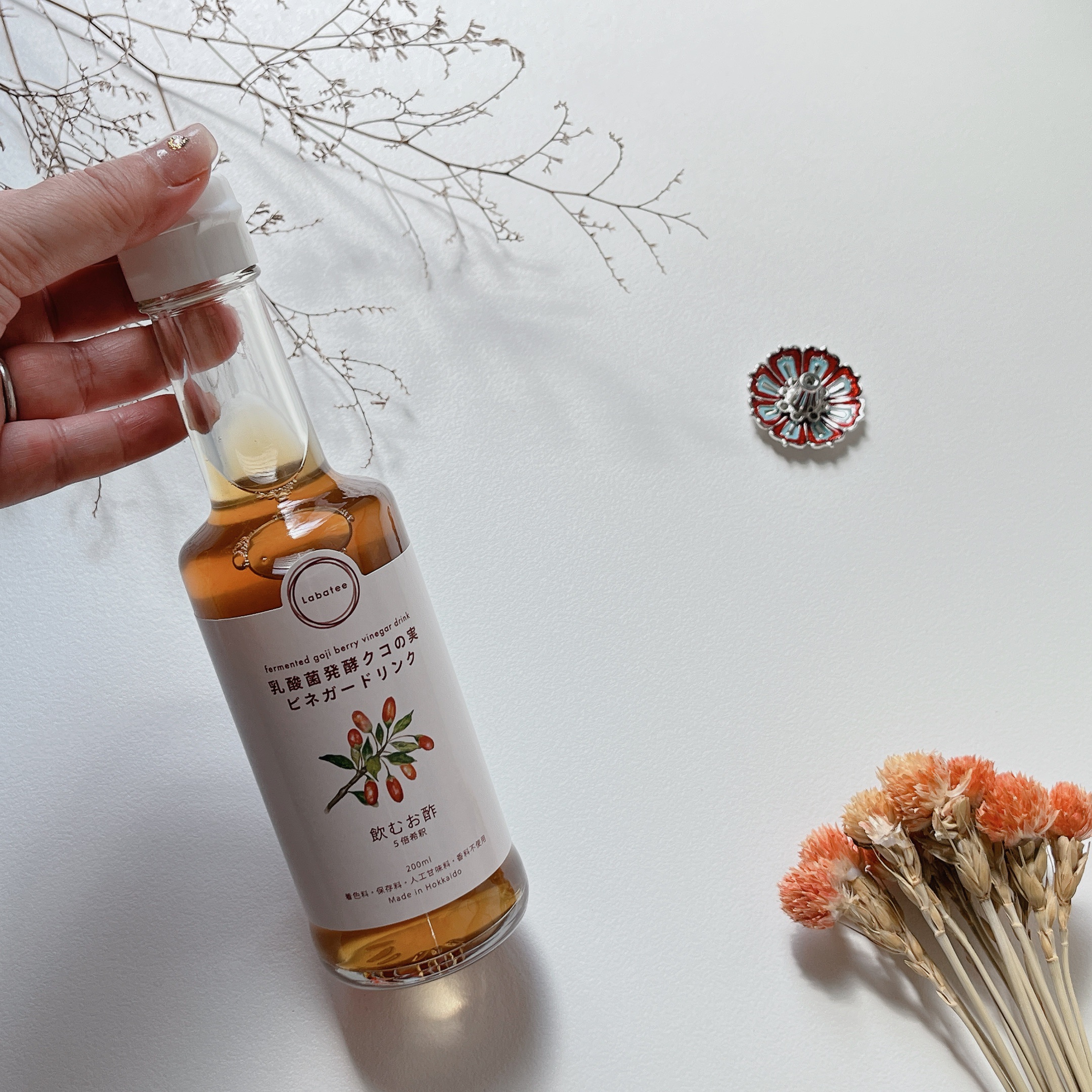 〈ラバティー〉 乳酸菌発酵クコの実ビネガードリンク /エルシックス/その他飲むお酢を使ったクチコミ（3枚目）