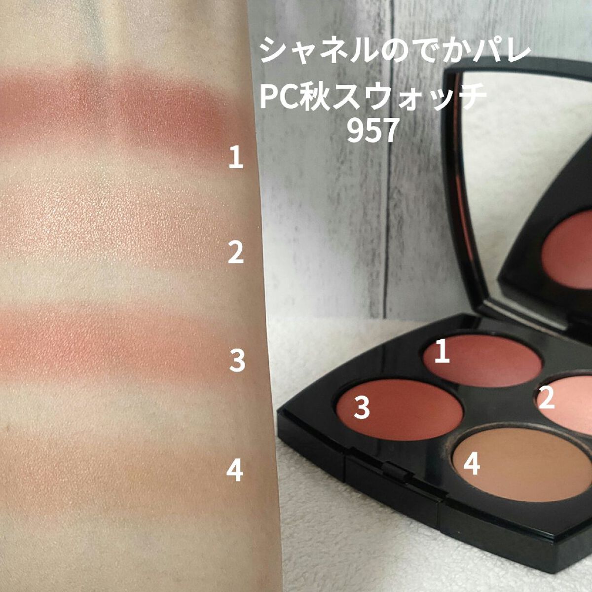 レ キャトル ルージュ ユー エ ジュ /CHANEL/アイシャドウパレットを使ったクチコミ(1枚目)