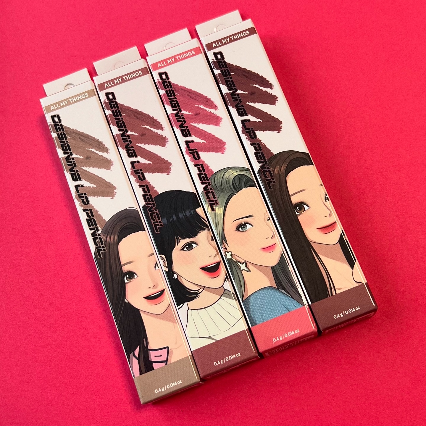 オールマイシングス トゥルービューティー デザイニング リップペンシル 704 ローズウッド(Rosewood)/all my things/リップライナーを使ったクチコミ（2枚目）