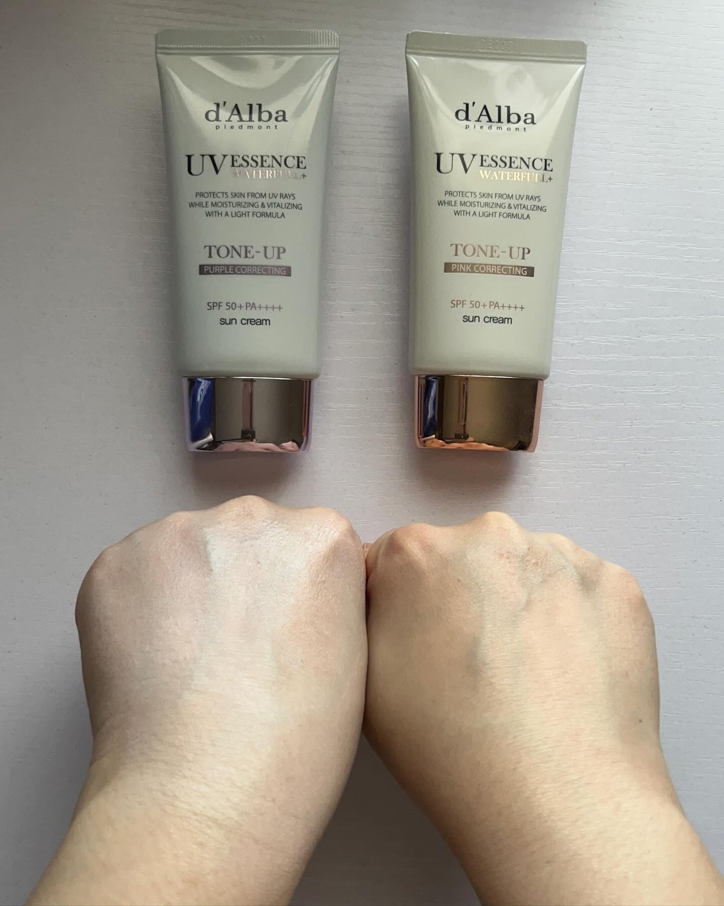 ダルバ ウォータフル トーンアップ サンクリーム(パープル)/ダルバ/日焼け止めクリームを使ったクチコミ(4枚目)