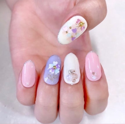 ネイルシール/セリア/ネイルシールを使ったクチコミ(1枚目)