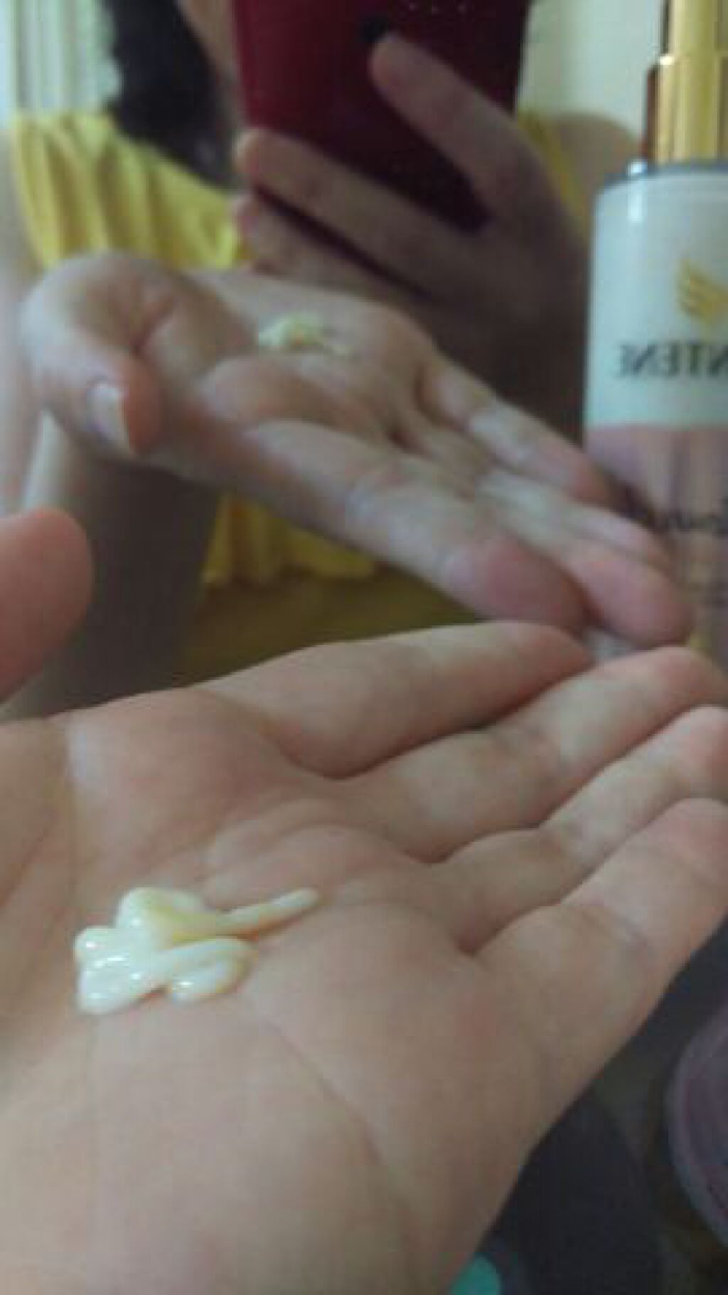 リペアー ゴールデン カプセル ミルク/パンテーン/ヘアミルクを使ったクチコミ(2枚目)