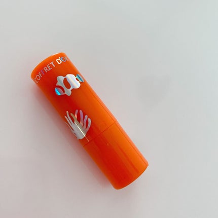 コフレドール アクアシャインミニルージュのクチコミ「みかんよりオレンジ、というオレンジ色。
高発色で塗り心地はなんとなくざらざらしていますが、
ラ.....」(2枚目)