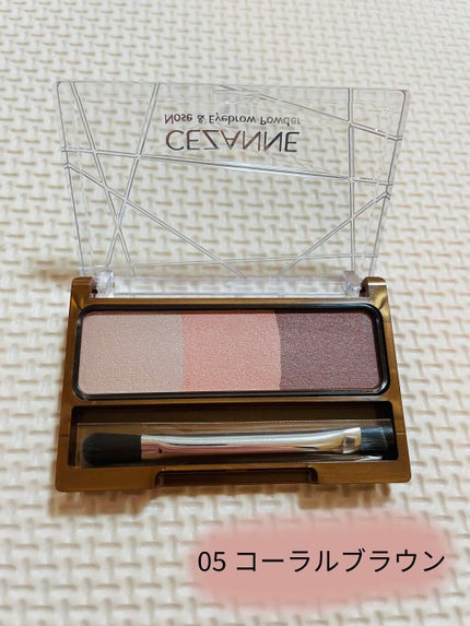 ノーズ&アイブロウパウダー/CEZANNE/パウダーアイブロウを使ったクチコミ(3枚目)