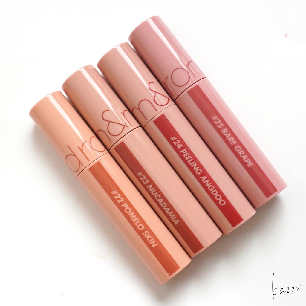 ジューシーラスティングティント/rom&nd/リップティントを使ったクチコミ（2枚目）