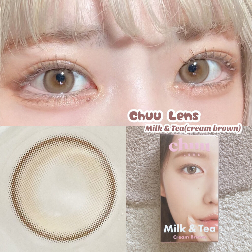 chuuLENS Milk&Tea 1day/chuu LENS/ワンデー（１DAY）カラコンを使ったクチコミ（2枚目）