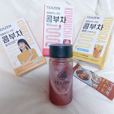 ⸜🌷︎⸝‍TEAZEN KOMBUCHA⸜🌷︎⸝‍

今回のQoo10のめが割で購入しあTEAZENのKOMBUCHA！！！
グクが飲んでて一時期有名になりましたよね☺️

これ実は私2箱目で、とっても