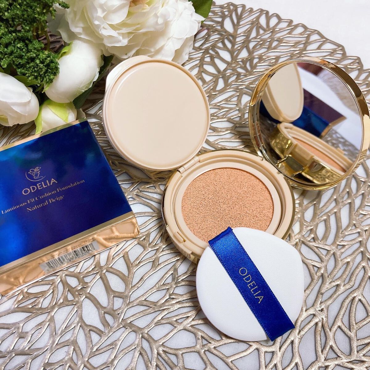 ルミナスフィット クッションファンデーション  02 ナチュラルオークル/ODELIA/クッションファンデーションを使ったクチコミ（3枚目）