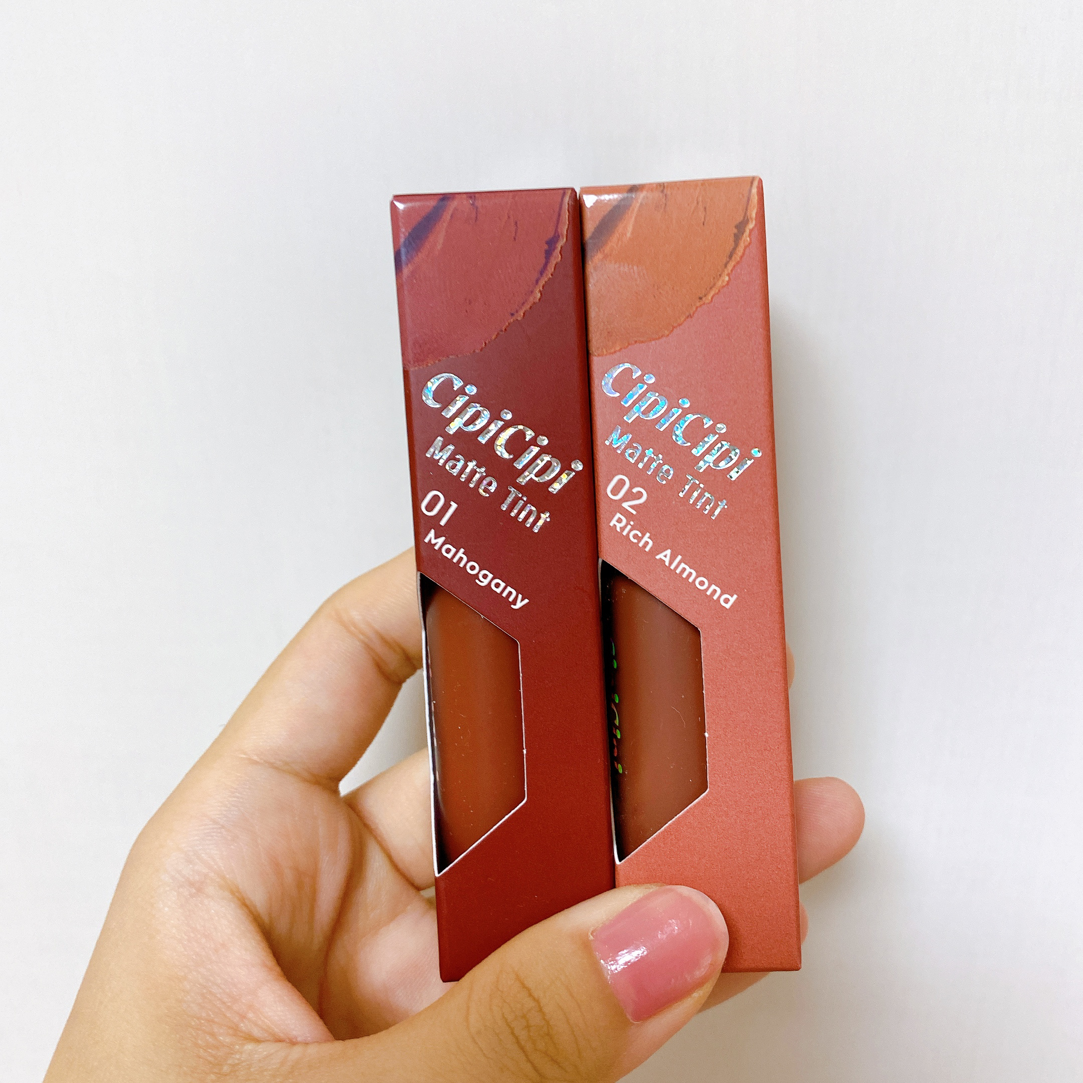 ふわマットティント 01 マホガニー/CipiCipi/リップティントを使ったクチコミ（2枚目）