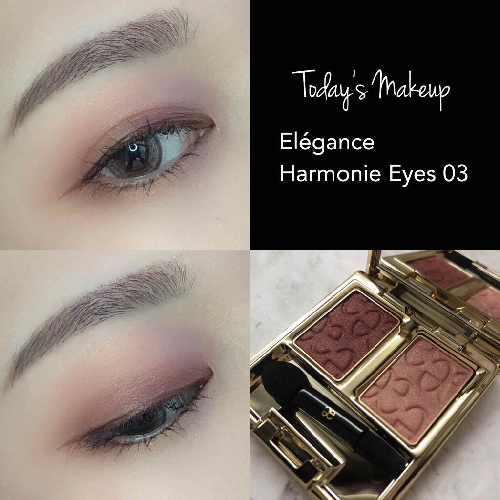 2020/03/28💗
#todaysmakeup #makeupbysaori

＊

#エレガンス
#アルモニーアイズ 03

＊

今日のコスメは
先月発売されたこちら

2色入りで簡単に
シンプルな上品メイクが仕上がるコンパクト
