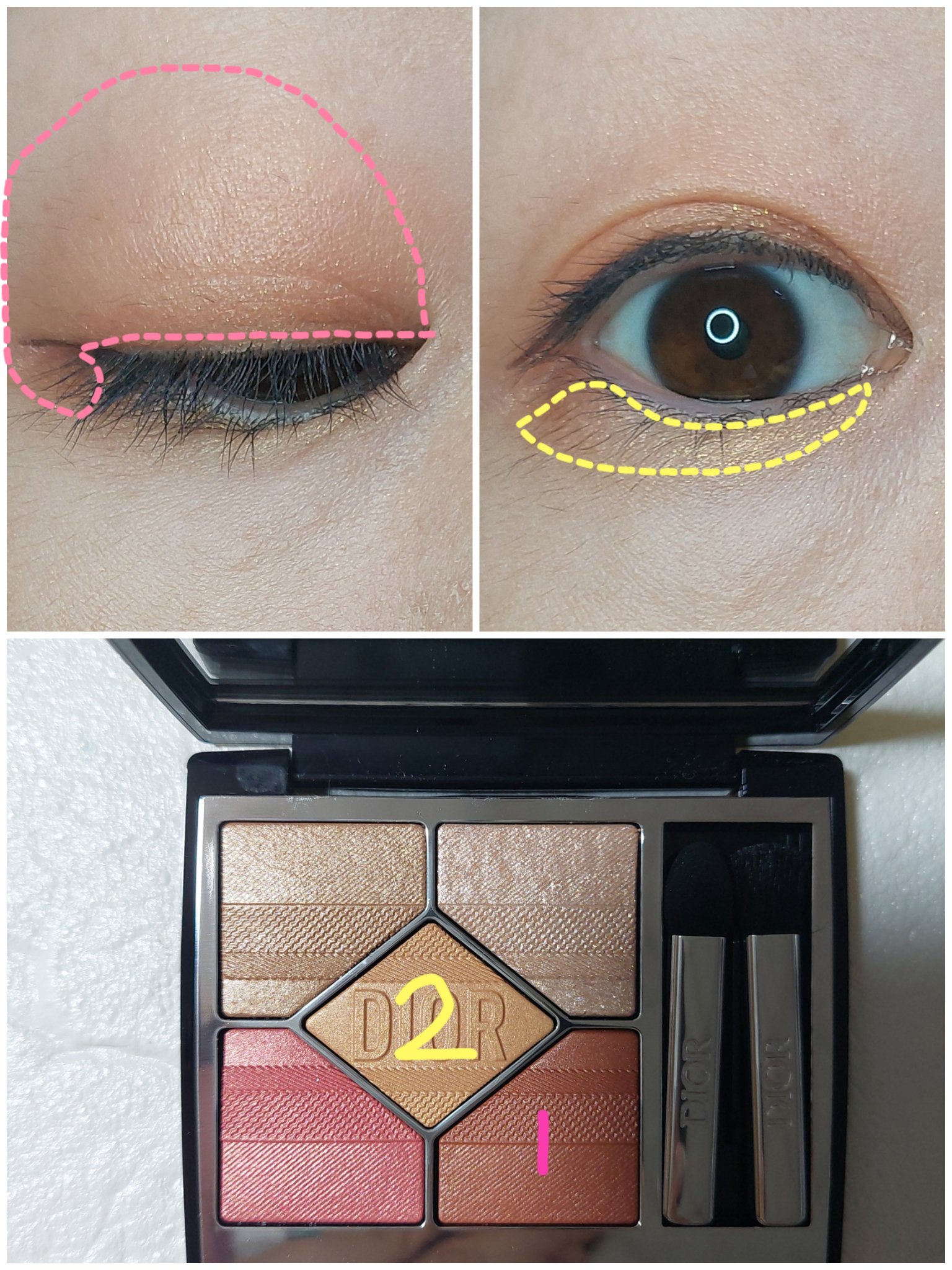 【旧】ディオールショウ サンク クルール（プラン ドゥ パリ コレクション限定品）/Dior/アイシャドウを使ったクチコミ（2枚目）