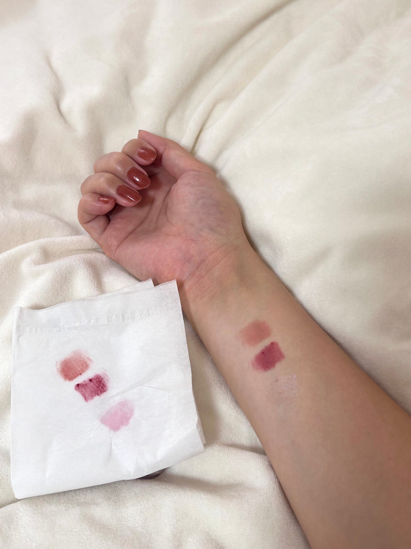 スーパーマットリップ&チークマッド/INTO U/口紅を使ったクチコミ(4枚目)