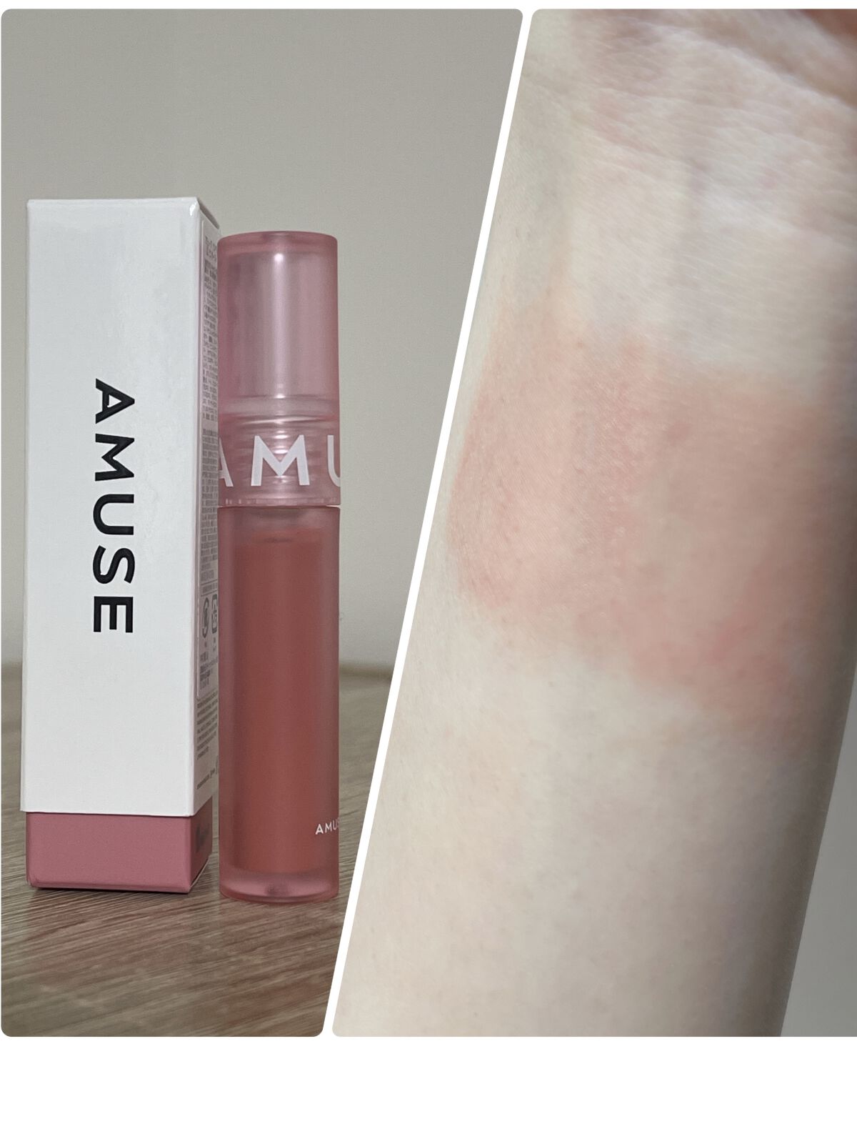 ソフトクリームチーク/AMUSE/リキッドチークを使ったクチコミ（1枚目）