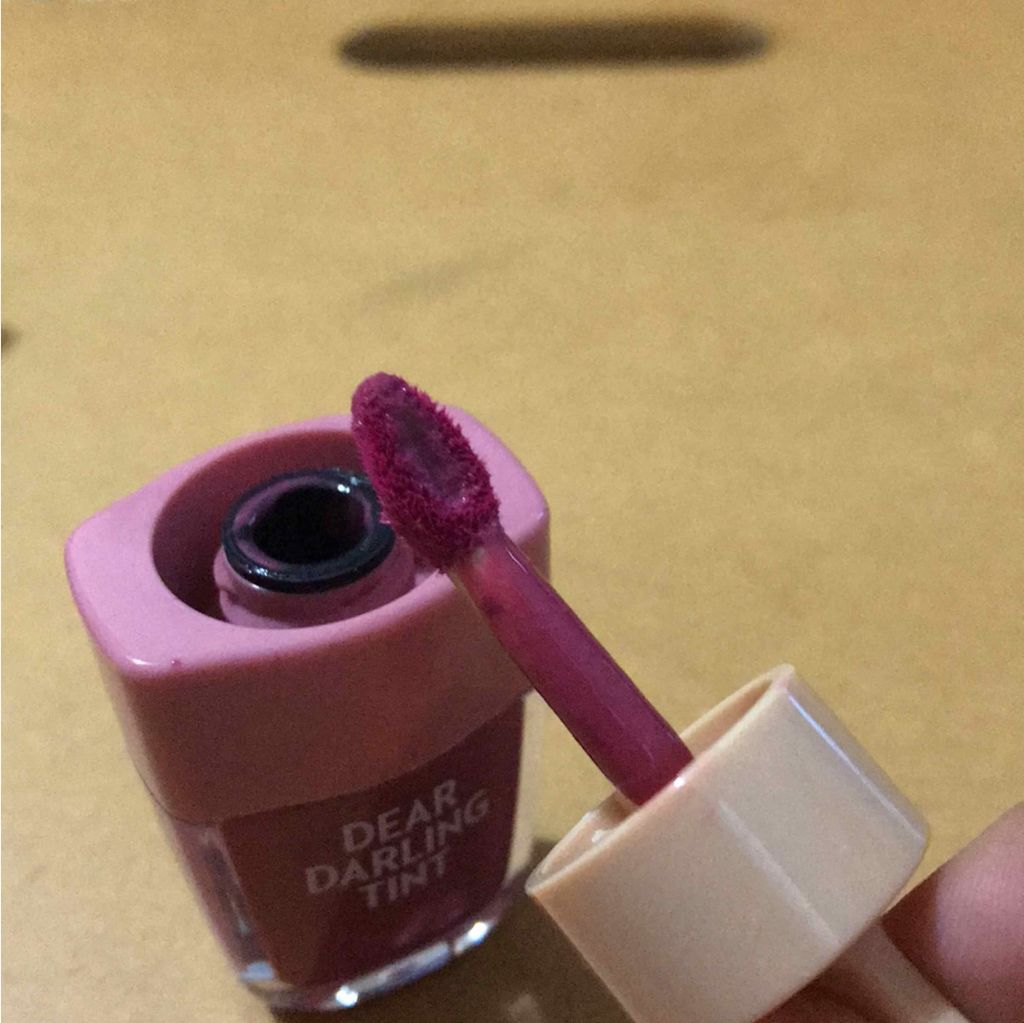 ディアダーリン ウォータージェルティント （アイスティント）/ETUDE/口紅を使ったクチコミ（3枚目）