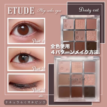 プレイカラーアイズ ダスティキャット/ETUDE/アイシャドウパレットを使ったクチコミ（1枚目）