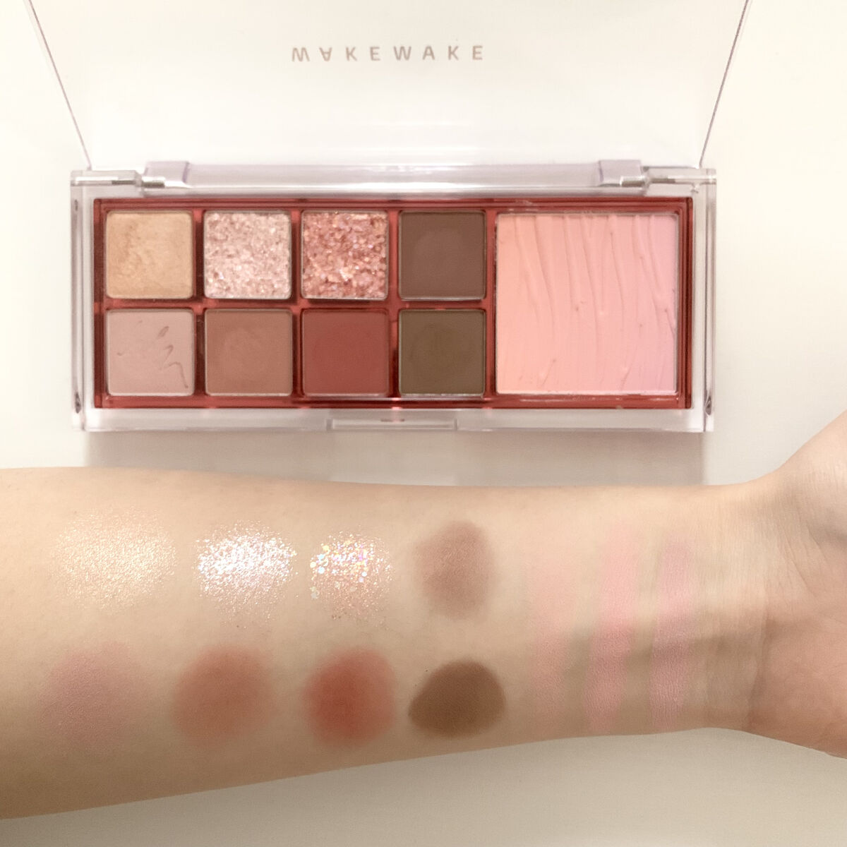 ミックスブラーリングアイパレット 01 オーキッドモーブ/wakemake/マルチパレットを使ったクチコミ（2枚目）