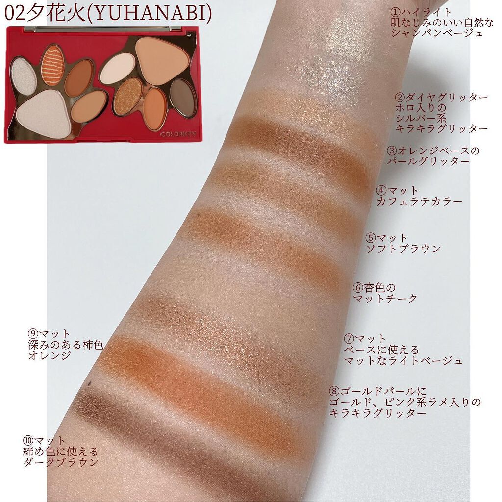 トラ十色アイシャドウパレット/COLORKEY/アイシャドウパレットを使ったクチコミ（3枚目）