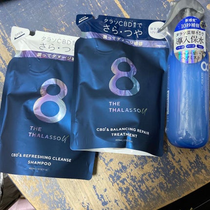 エイトザタラソ ユー CBD&リフレッシング クレンズ 美容液シャンプー/CBD&バランシング ダメージリペア 美容液ヘアトリートメント/エイトザタラソ/市販シャンプーを使ったクチコミ(1枚目)