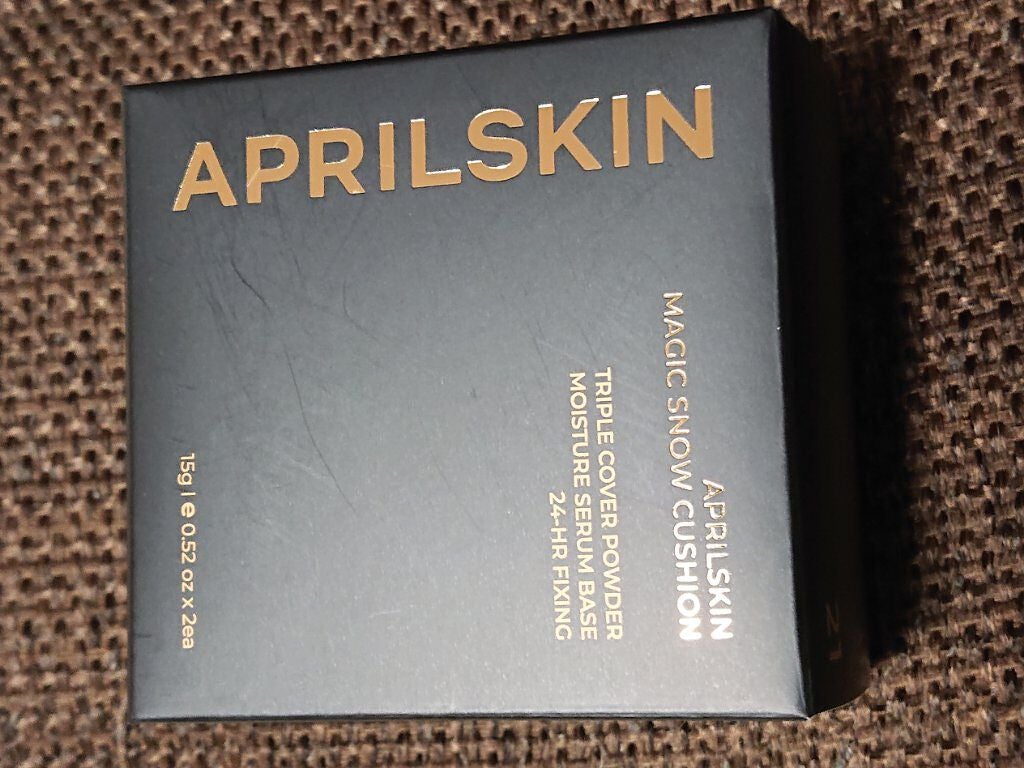 マジックスノークッションブラック 3.0/APRILSKIN/クッションファンデーションを使ったクチコミ(1枚目)