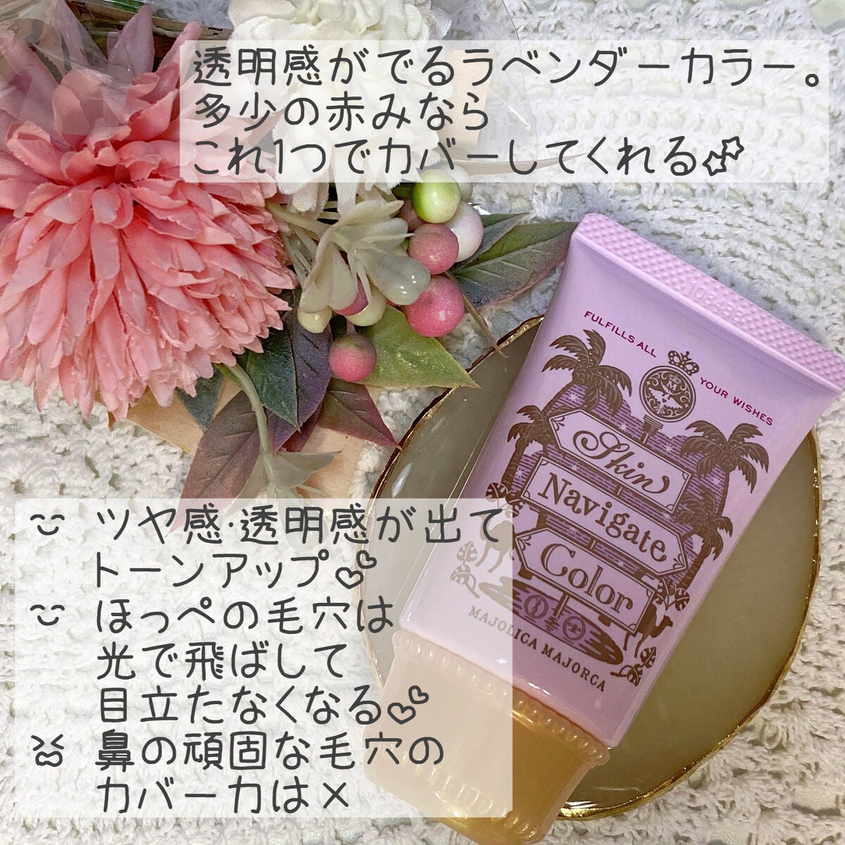 スキンナビゲートカラー/MAJOLICA MAJORCA/化粧下地を使ったクチコミ(2枚目)