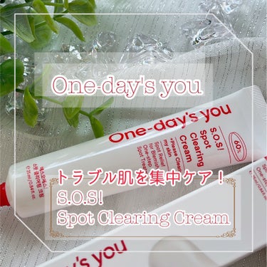 One-day's you SOSスポットクリアクリームのクチコミ「
One-day's you様より頂きました𑁍𓏸𓈒

✼••┈┈••✼••┈┈••✼••┈┈•.....」（1枚目）