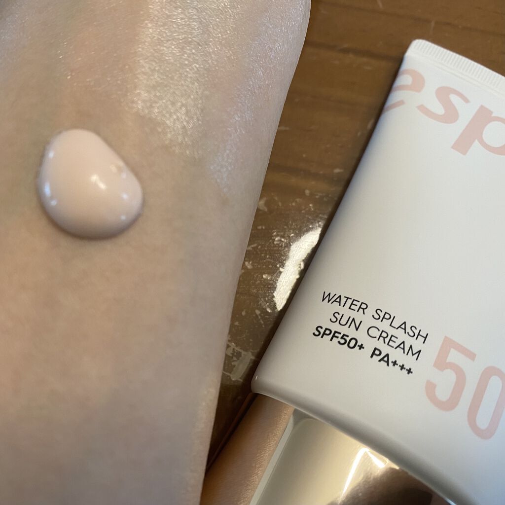 ウォータースプラッシュサンクリーム/espoir/日焼け止め・UVケアを使ったクチコミ（3枚目）