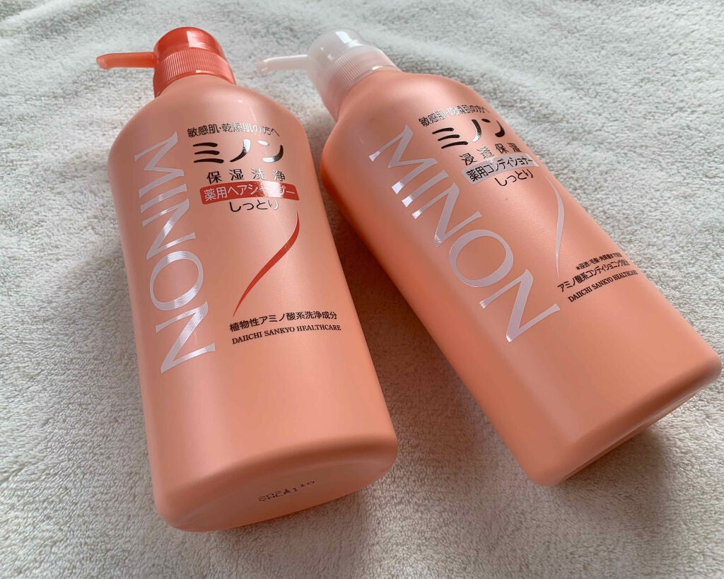 ミノン薬用ヘアシャンプー/薬用コンディショナー/ミノン/シャンプー・コンディショナーを使ったクチコミ(1枚目)