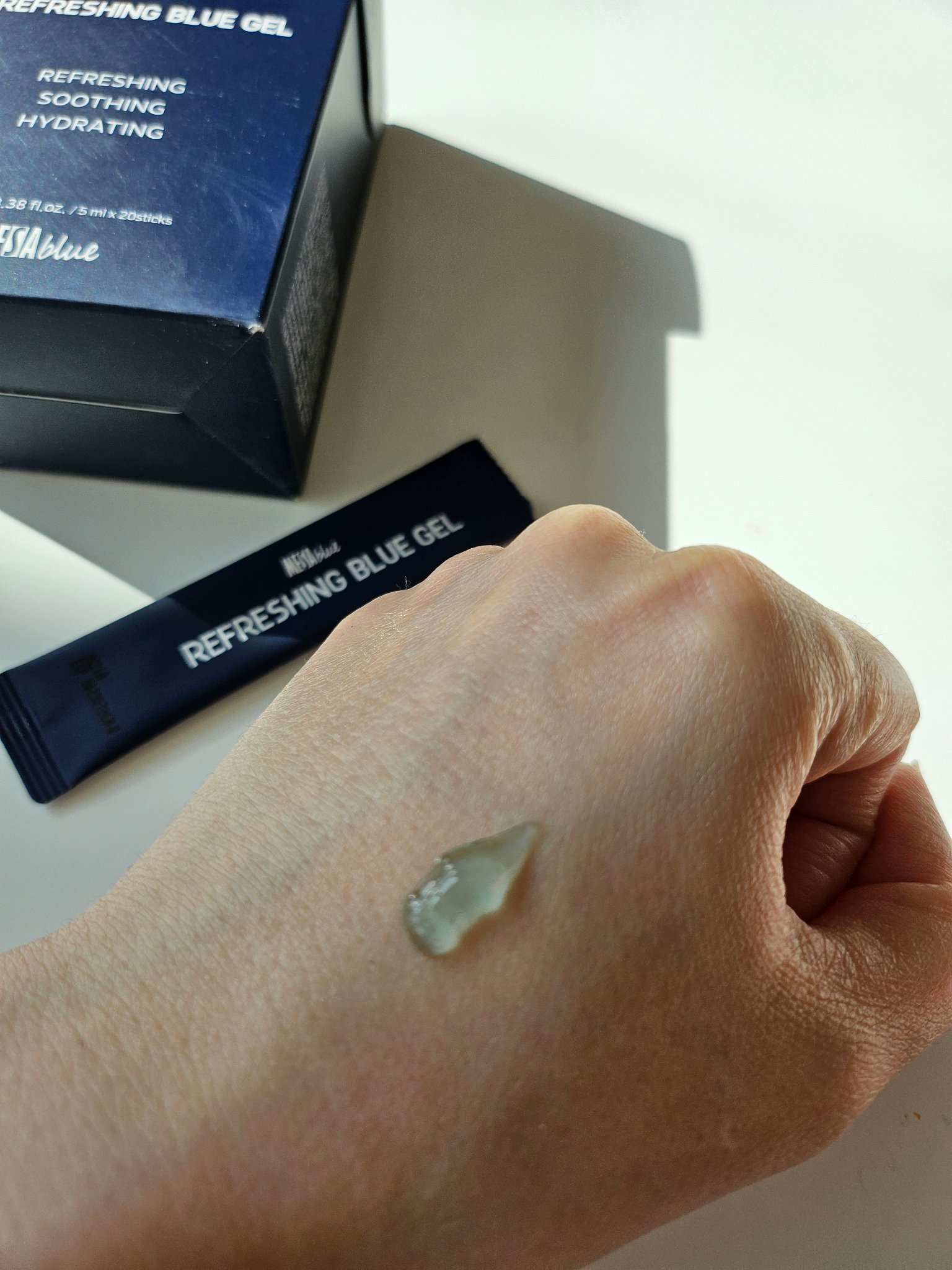 メサブルーリフレッシングブルージェル/MESAblue/フェイスクリームを使ったクチコミ（2枚目）