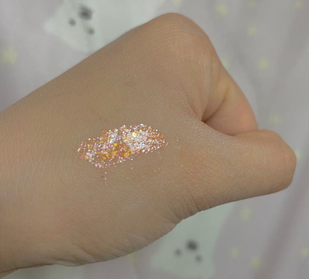 シュガー トゥインクル リキッド グリッター/PERIPERA/グリッターを使ったクチコミ(3枚目)