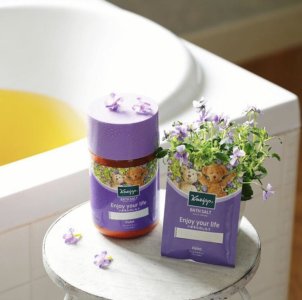 クナイプ バスソルト スミレの香り/クナイプ/無機塩系入浴剤を使ったクチコミ（1枚目）