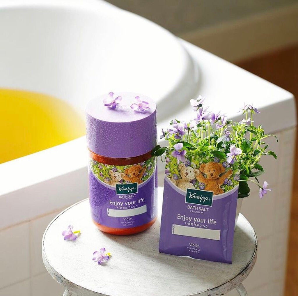 クナイプ バスソルト スミレの香り/クナイプ/無機塩系入浴剤を使ったクチコミ(1枚目)