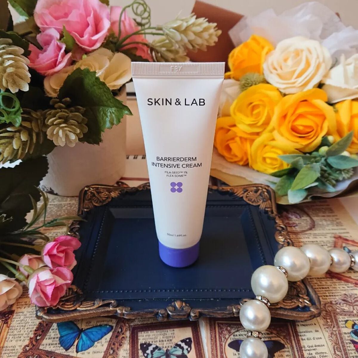 バリアダームモイストクリーム/SKIN&LAB/フェイスクリームを使ったクチコミ(2枚目)