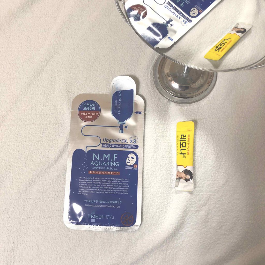 N.M.FアクアアンプルマスクJEX/MEDIHEAL/シートマスク・パックを使ったクチコミ（1枚目）