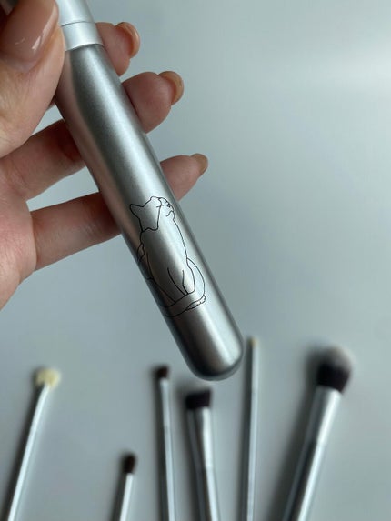 猫モチーフ メイクブラシ 7本セット/SIXPLUS/メイクブラシを使ったクチコミ(6枚目)