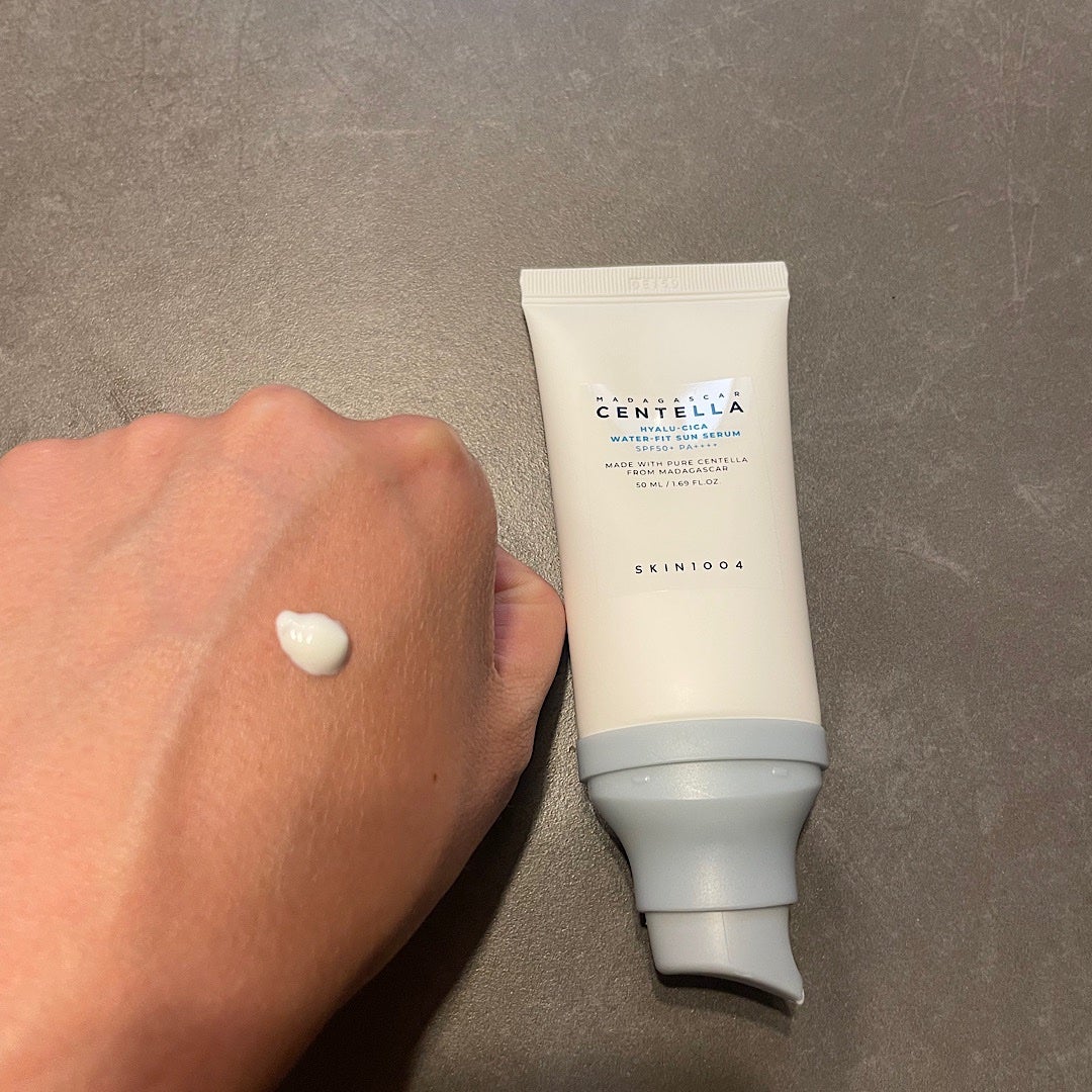 ヒアルーシカ ウォーターフィット サンセラム/SKIN1004/日焼け止めローションを使ったクチコミ(2枚目)