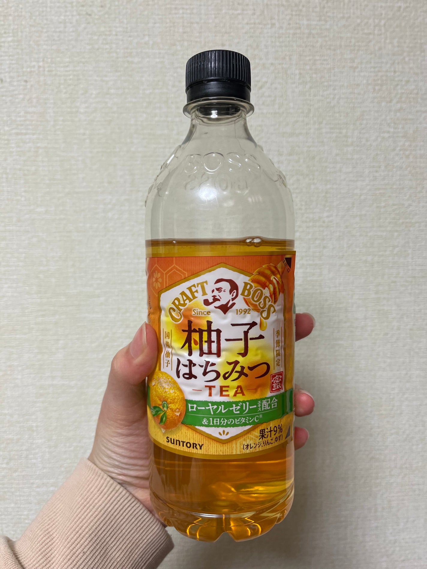 CRAFT BOSS 柚子はちみつTEA/サントリーフーズ/ドリンクを使ったクチコミ(1枚目)