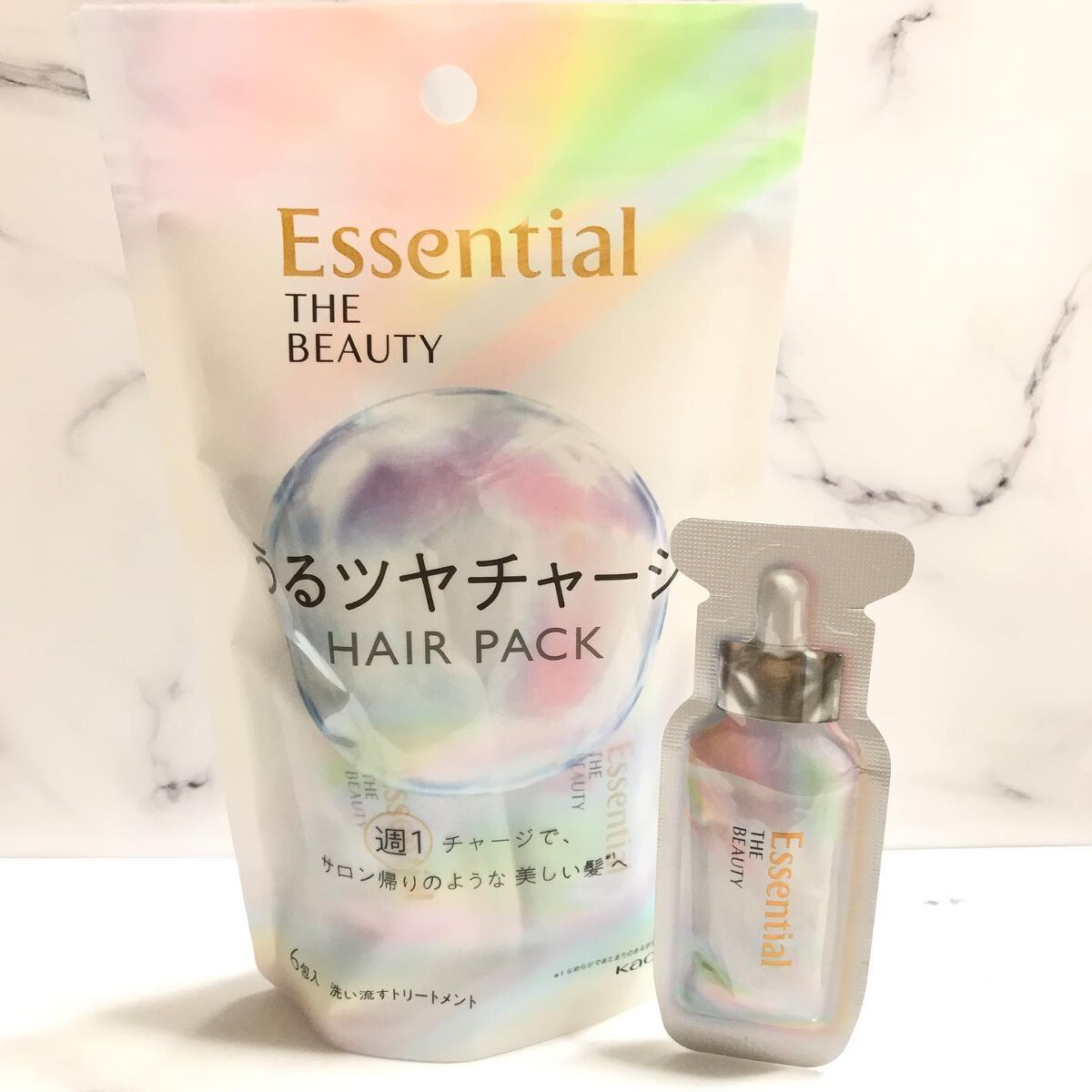 ザビューティ うるツヤチャージヘアパック/エッセンシャル/ヘアマスク・ヘアパックを使ったクチコミ(1枚目)