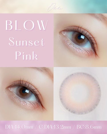 ブロー(Blow) サンセットピンク(Sunset Pink)/OLOLA/カラーコンタクトレンズを使ったクチコミ（2枚目）