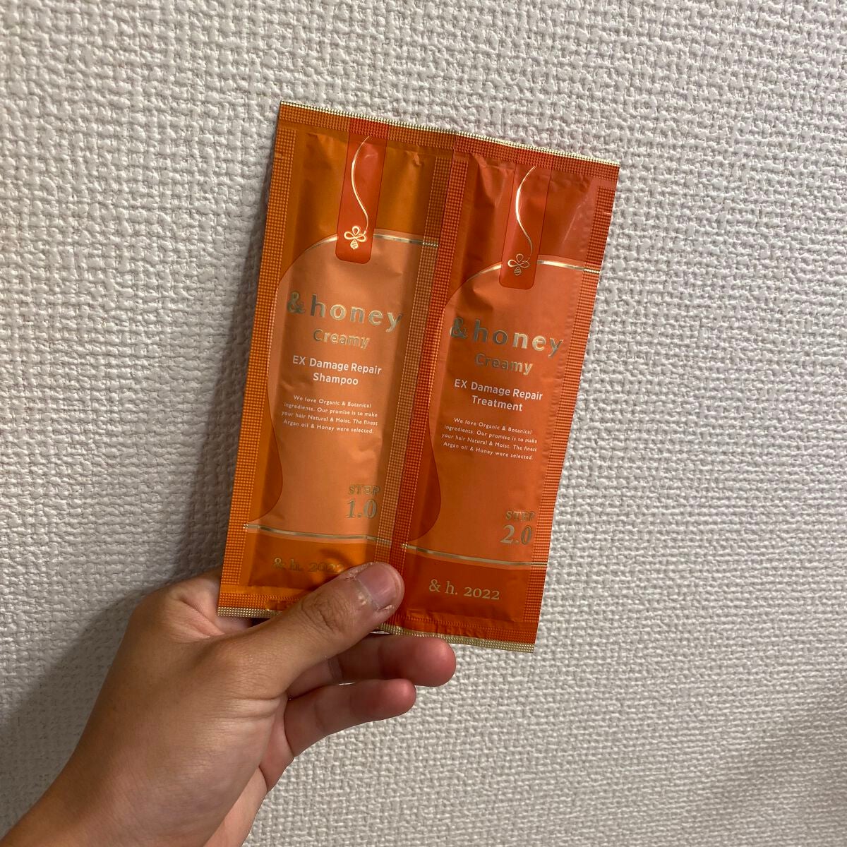 Creamy EXダメージリペアシャンプー1.0/ヘアトリートメント2.0/&honey/市販シャンプーを使ったクチコミ(1枚目)